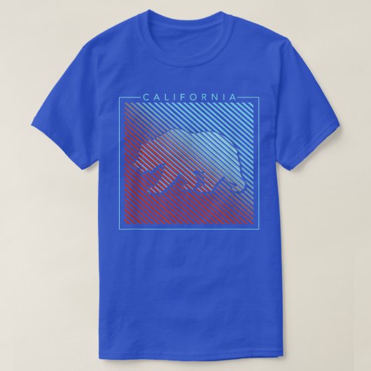 Trendy California Bear Neon Box Up T-Shirt (Design vorne)