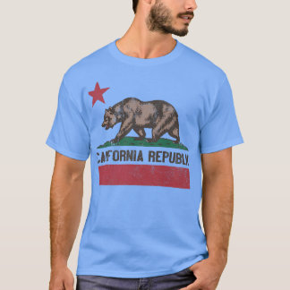 Trendy California Republic Vintag Bear Flag Premi T-Shirt