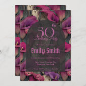 Trendy Call Lilies Accent Summer Party Einladung (Vorne/Hinten)