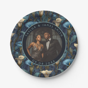 Trendy Calle Lilies Teller für Bachelor Party