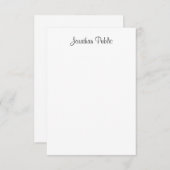 Trendy Calligraphy Script Name Moderne Vorlage (Vorne/Hinten)