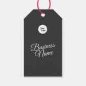 Trendy Calligraphy Script Schwarz-weiß Geschenkanhänger (Vorderseite)