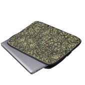 Trendy Camouflage Green Laptopschutzhülle (Vorne Knopf)