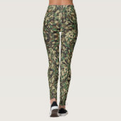 Trendy Camouflage Green Leggings (Rückseite)