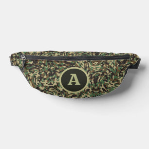Trendy Camouflage Green Personalisiert Letter Bauchtasche