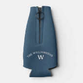 Trendy Can Cooler Watercolor Dock Lake Mountains Flaschenkühler (Rückseite)