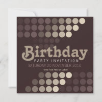 Trendy Cappuccino Café Einladung zum Geburtstag