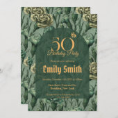 Trendy Carnation Charm Boho Birthday Einladung (Vorne/Hinten)