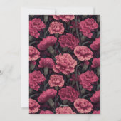 Trendy Carnation Sparkle 15Th Birthday Party Einladung (Rückseite)