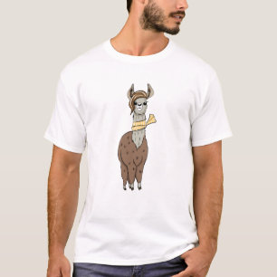 Trendy Cartoon Llama - Stilvoll T-Shirt