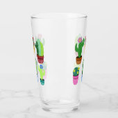 Trendy Cartoon Potted Cactus Glas (Links)