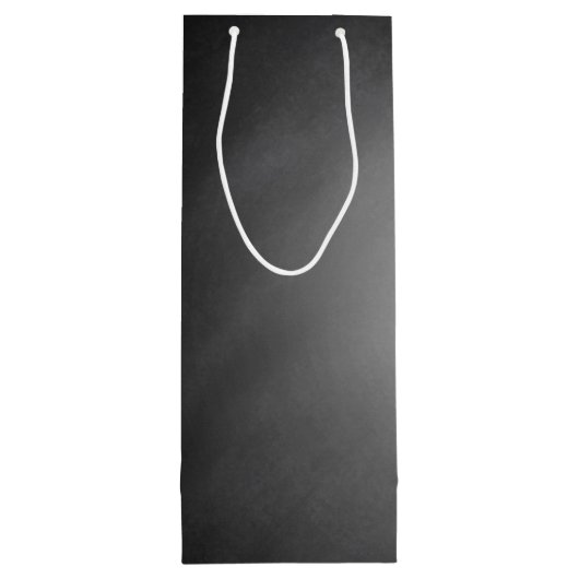 Trendy Chalkboard Vignette Geschenktüte Für Weinflaschen (Rückseite)