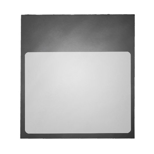 Trendy Chalkboard Vignette Notizblock (Vorderseite)