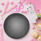 Trendy Chalkboard Vignette Pappteller (Party)
