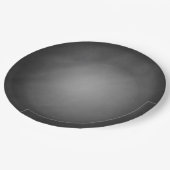 Trendy Chalkboard Vignette Pappteller (Schrägansicht)
