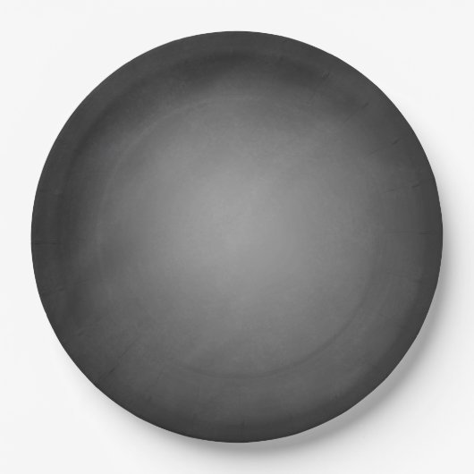 Trendy Chalkboard Vignette Pappteller (Vorderseite)