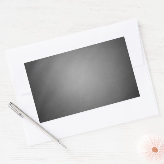 Trendy Chalkboard Vignette Rechteckiger Aufkleber (Umschlag)