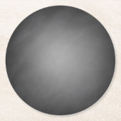 Trendy Chalkboard Vignette Runder Pappuntersetzer (Vorderseite)