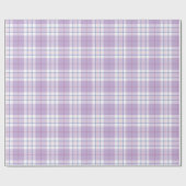 Trendy Checkered Pattern Violett Pink Blau Geschenkpapier (Flach)