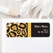 trendy cheetah Return-Adressetikett (Insitu)