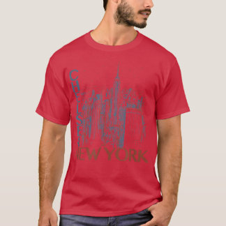 Trendy Chelsea New York Night City Poster T-Shirt