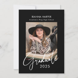 Trendy Chic 2 Fotos Abschluss Open House Ankündigung