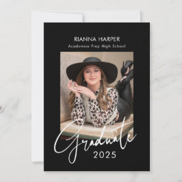 Trendy Chic 2 Fotos Abschluss Open House Ankündigung