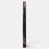 Trendy Chic Black Gold Agate Marble Case-Mate iPhone Hülle (Hinten/Links)