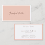 Trendy Chic Freehand Script Elegant Modernes Schli Visitenkarte (Vorne/Hinten)