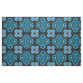 Trendy Chic Geometric Black and Turquoise Pattern Stoff (Fat Quarter (45,7 x 55,9 cm))