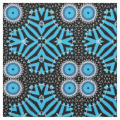 Trendy Chic Geometric Black and Turquoise Pattern Stoff (Muster)