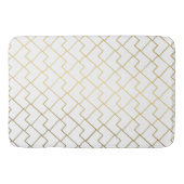 Trendy Chic Geometric Golden Tiles Pattern Bath Ma Badematte (Vorderseite)
