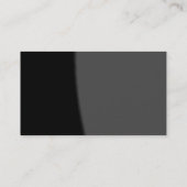 Trendy Chic Gray Charming Manager Business Card Visitenkarte (Rückseite)