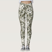 Trendy Chic Lavishly on Winter White Camouflage Leggings (Vorderseite)