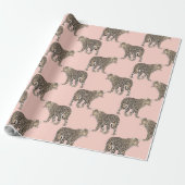 Trendy Chic Leopard-Tiermuster Geschenkpapier (Ungerollt)