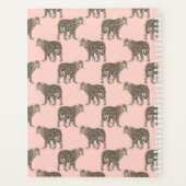 Trendy Chic Leopard Tiermuster Planer (Rückseite)