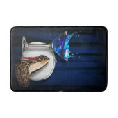 Trendy chic martini Cocktail Party Giro stilletos Badematte (Vorderseite)