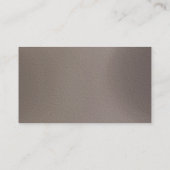 Trendy Chic Monogram Consultant Business Card Visitenkarte (Rückseite)