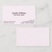 Trendy Chic Pink Karo Pattern Modernes, Berufliche Visitenkarte (Vorne/Hinten)