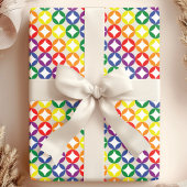 Trendy Chic Rainbow Diamonds Geschenkpapier