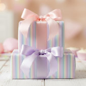 Trendy Chic Rainbow Stripes Geschenkpapier