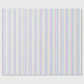 Trendy Chic Rainbow Stripes Geschenkpapier (Flach)