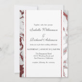 Trendy Chic Rose Gold Marble Wedding Celebration Einladung (Vorderseite)