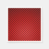 Trendy & Chic Rot & Schwarz Streifen Muster Serviette (Vorderseite)