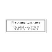 Trendy Chic Simple Styled Typography Script Permastempel (Design)