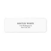 Trendy Chic White stilvoll Einfach Schlicht Elegan (Vorne)