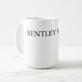 Trendy Chic White stilvoll Einfach Schlicht Ihren Kaffeetasse (Vorderseite Links)