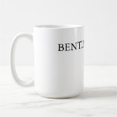 Trendy Chic White stilvoll Einfach Schlicht Ihren Kaffeetasse (Links)