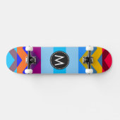 Trendy Chic Zickzack Stripes Muster #6 Skateboard (Horizontal)