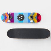 Trendy Chic Zickzack Stripes Muster #6 Skateboard (Horizontal)
